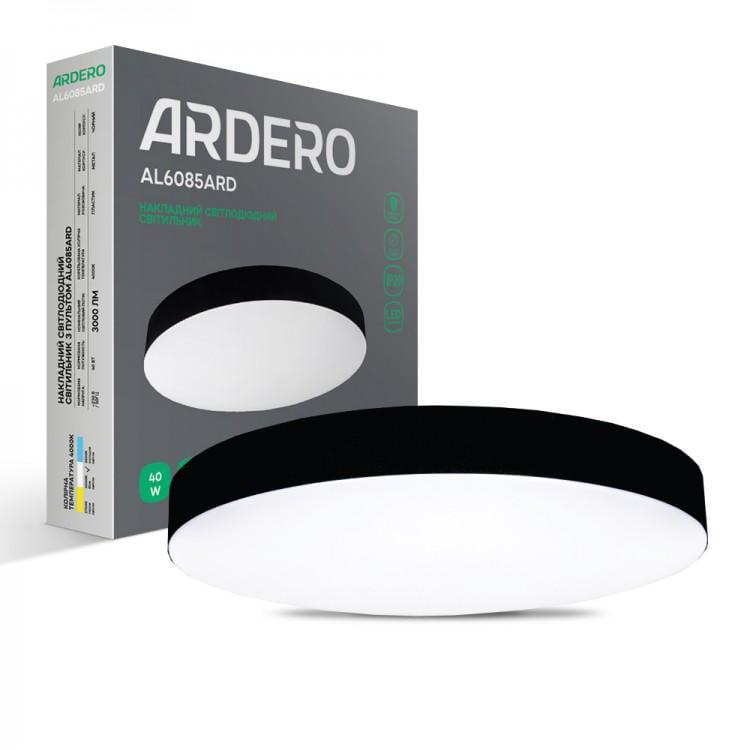 LED-светильник круглый ARDERO Smart AL6085ARD NOVA 40W 2700K-6500K Черный (27712583)