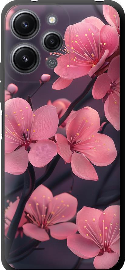 Чехол на Xiaomi Redmi 12 Пурпурная сакура (6075b-3114-42517)