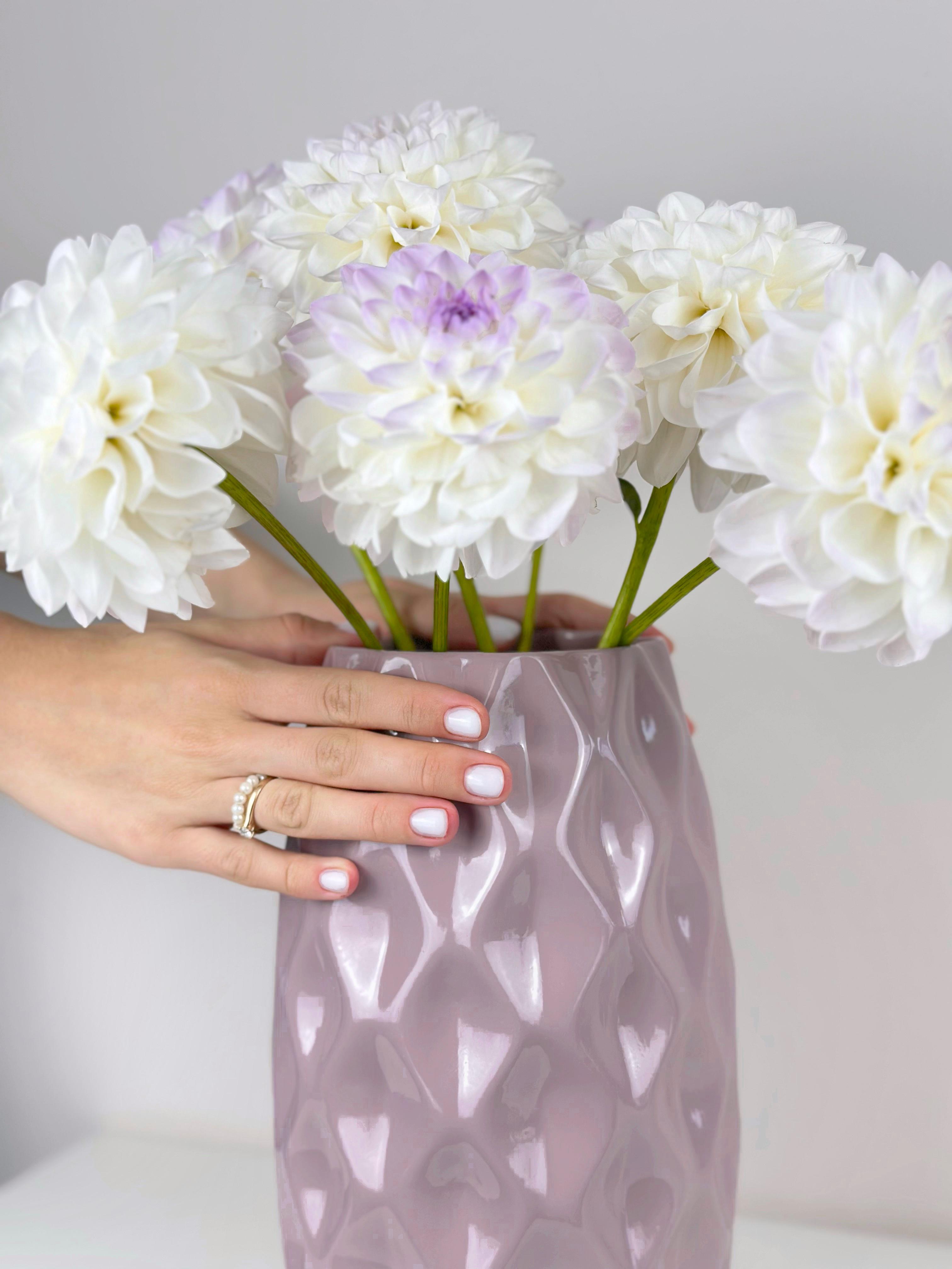 Ваза для квітів та декору керамічна глиняна Соти 29 см Фіолетовий (4001-1) - фото 7 Ваза для квітів та декору керамічна глиняна Соти 29 см Фіолетовий (4001-1) - фото 7