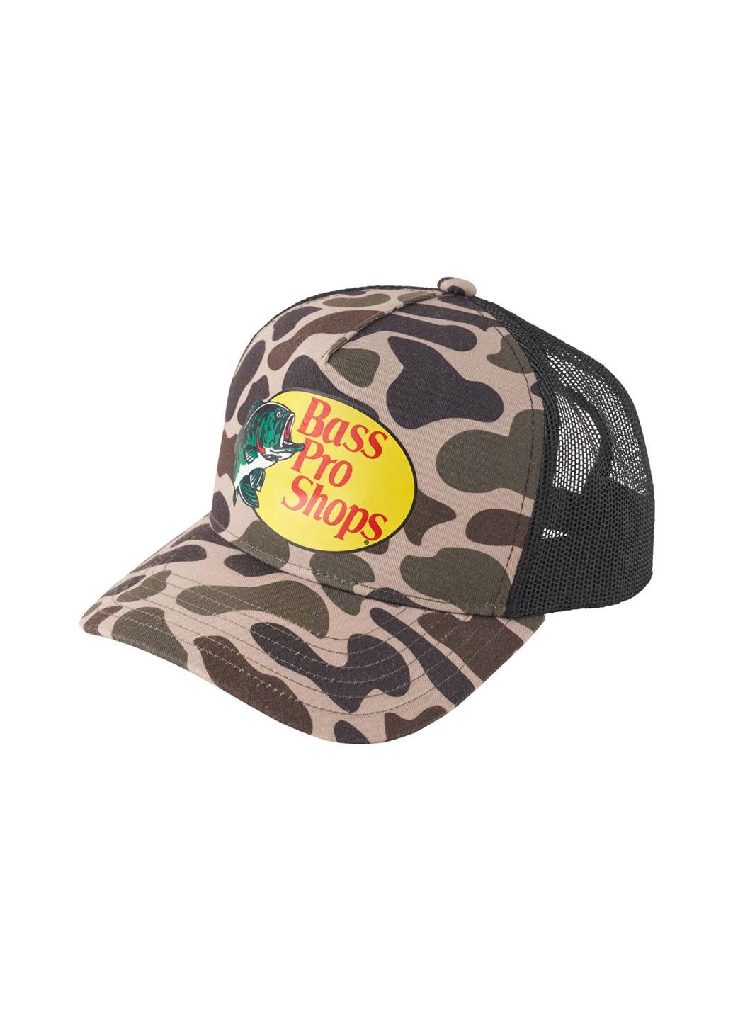 Рыбацкая кепка Bass Pro Shops Printed Mesh Trucker Cap Разноцветный (196791119387)