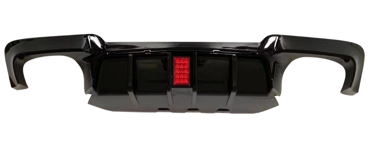 Диффузор заднего бампера GBT M5-Syle LED для M-Sport для BMW 5 серия F-10/11/07 2010-2016 гг. abs-пластик Черный (176774)