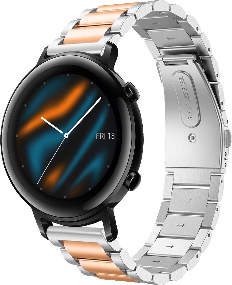 Металлический Ремешок Shain Line для Huawei Watch GT 2 42 мм Silver Rose (28106-68)