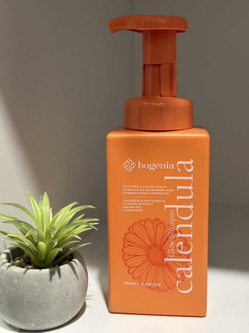 Шампунь для волосся Bogenia Calendula Glow зволожувальний заспокійливий 350 мл