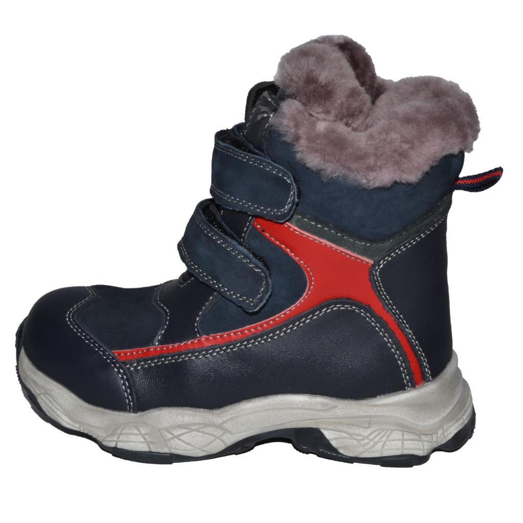 Ботинки зимние С-Т70-25-С р. 27 17,2 см Dark Blue/Red (102-7025-02)