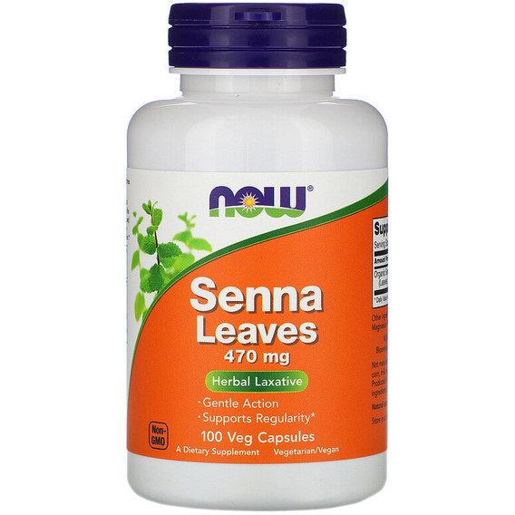 Очистка кишечника NOW Foods Senna Leaves 470 мг 100 Veg Caps (NOW-04752)