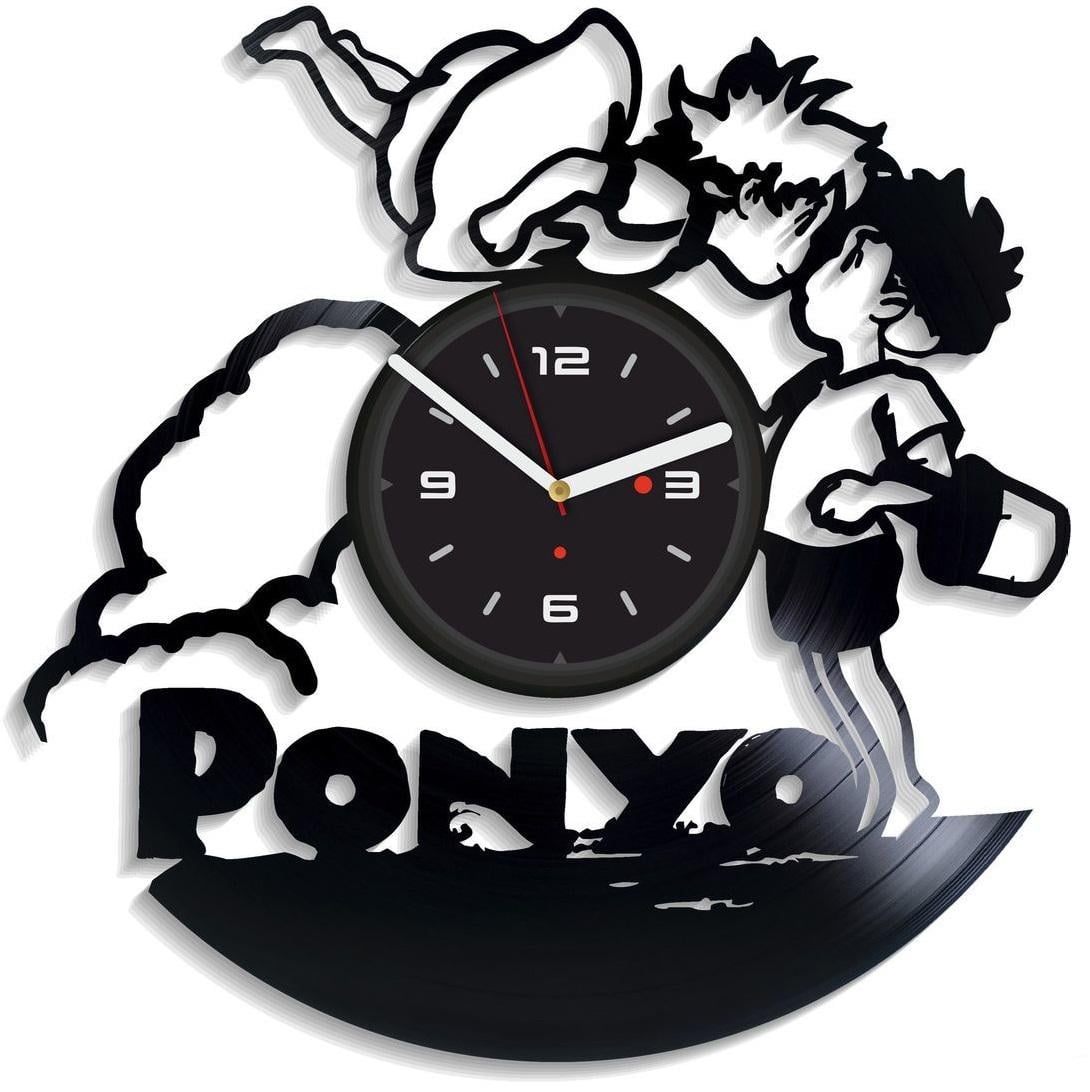 Часы настенные Ponyo 2218 из виниловой пластинки