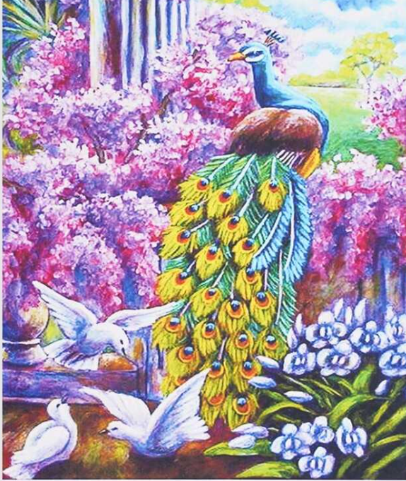 Алмазна мозаїка GB 73568 30 TK Group Райський павич 30х40 см (121868)