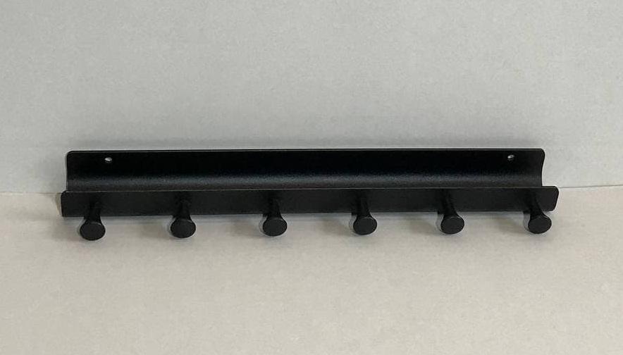 Полотенцедержатель на 6 крючков New Mezer Черный (SM13-0010)