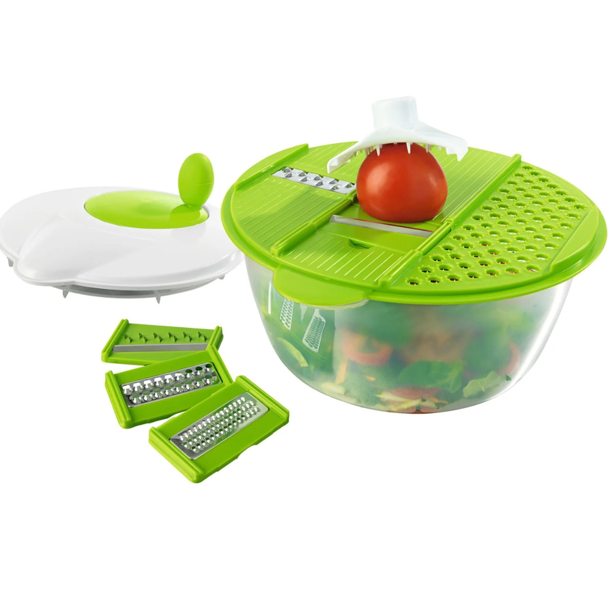 Набір для салатів 3в19 предметів Зелений (100852) Набір для салатів 3в19 предметів Зелений (100852)