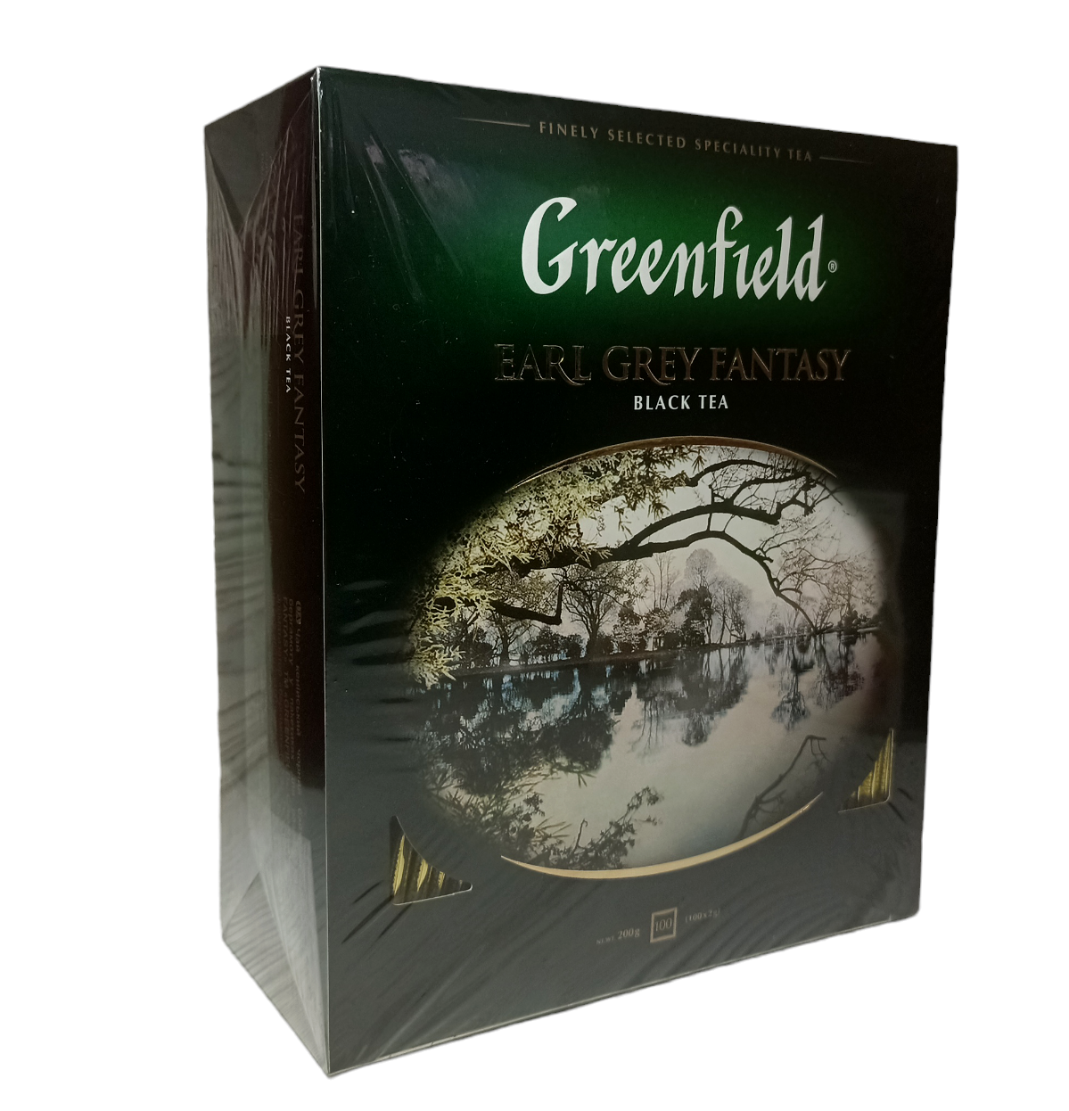 Чай Greenfield Earl Grey Fantasy черный байховый мелкий с ароматом бергамота в пакетиках 100 шт. 2 г (59107)