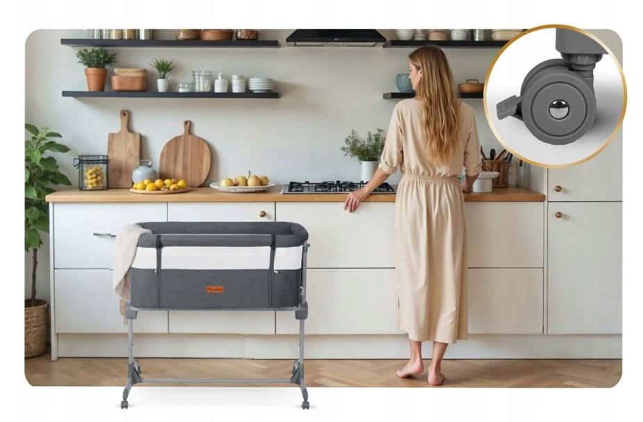 Кровать детская с крепежными ремнями и регулировкой высоты - фото 12