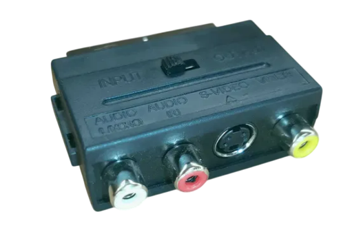Адаптер переходник SH-3009 Scart to 3xRCAAV с переключателям Video две стороны (6620)