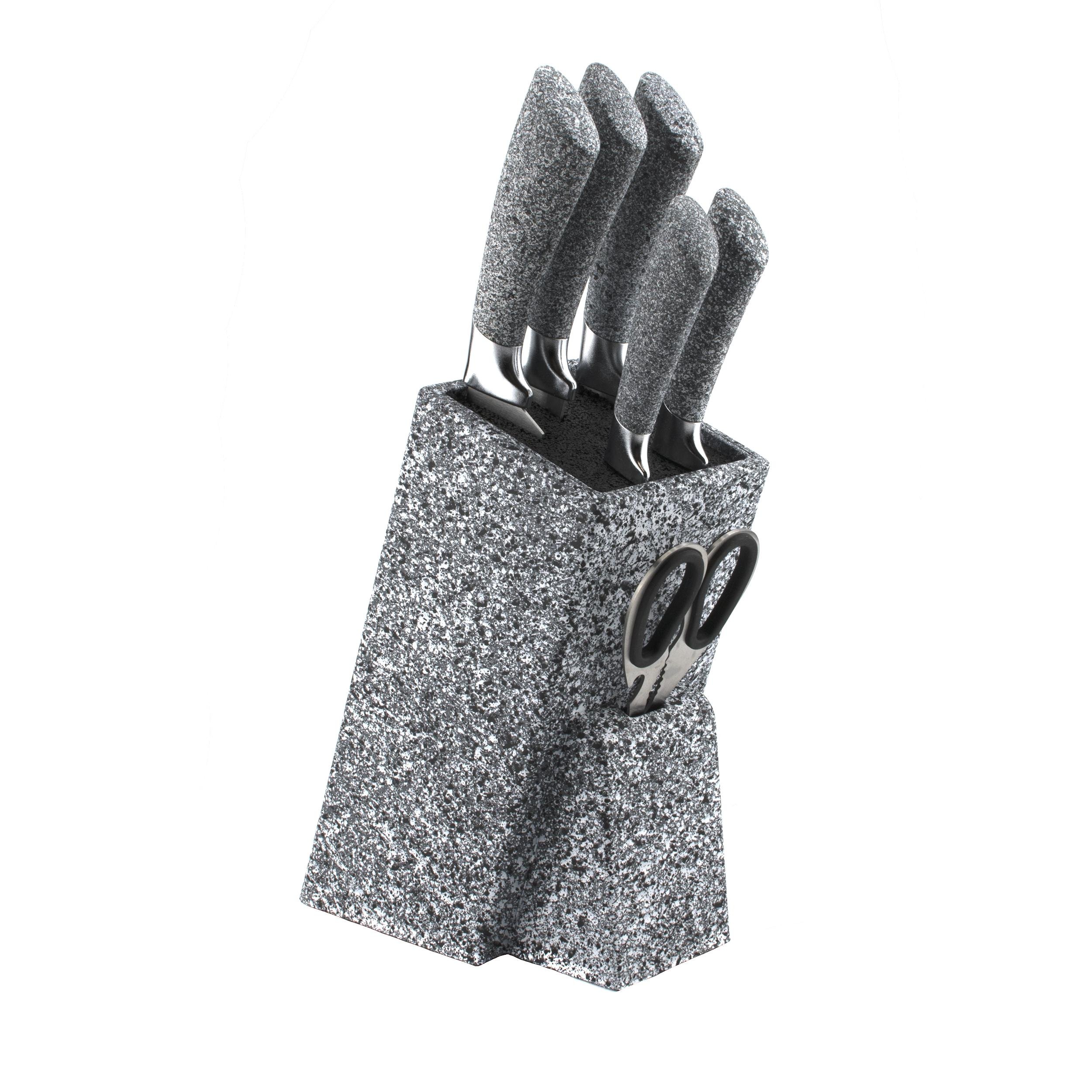 Набор ножей Benson BN-404N 7 предметов Серый (14424813)