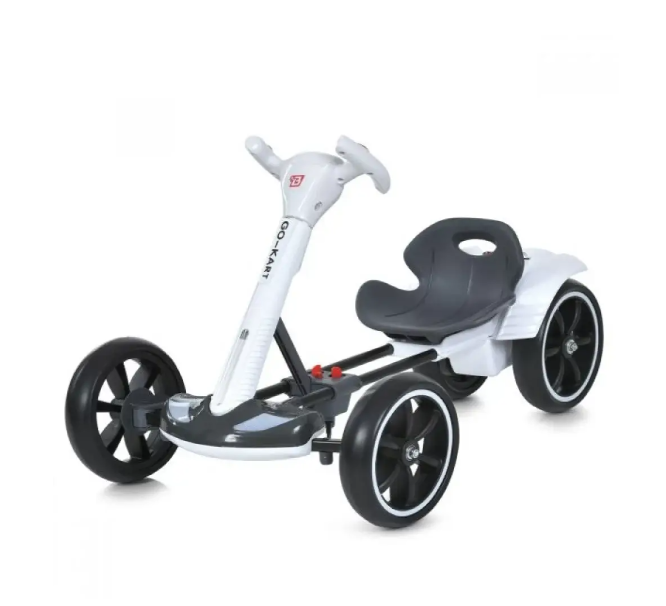Дитячий електромобіль складаний Go-Kart 6 В 4,5A 86х54х48 см Білий (2104619466) Дитячий електромобіль складаний Go-Kart 6 В 4,5A 86х54х48 см Білий (2104619466)