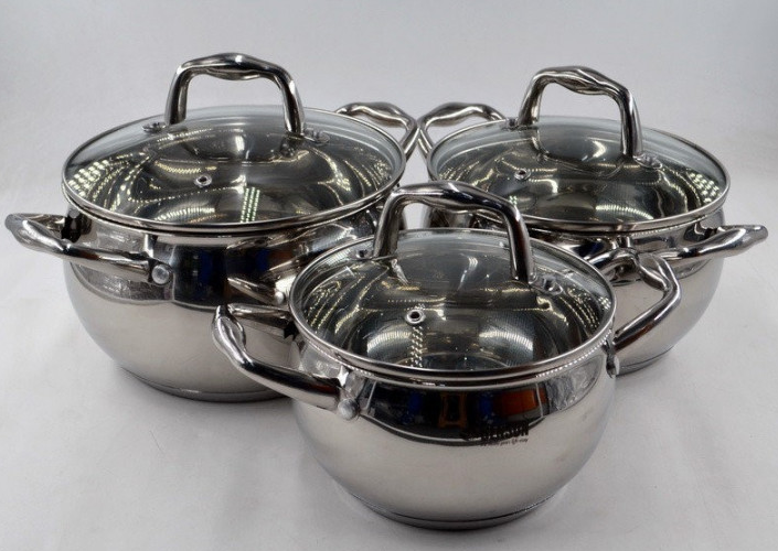 Набор кастрюль Benson BN-232 6 пр.