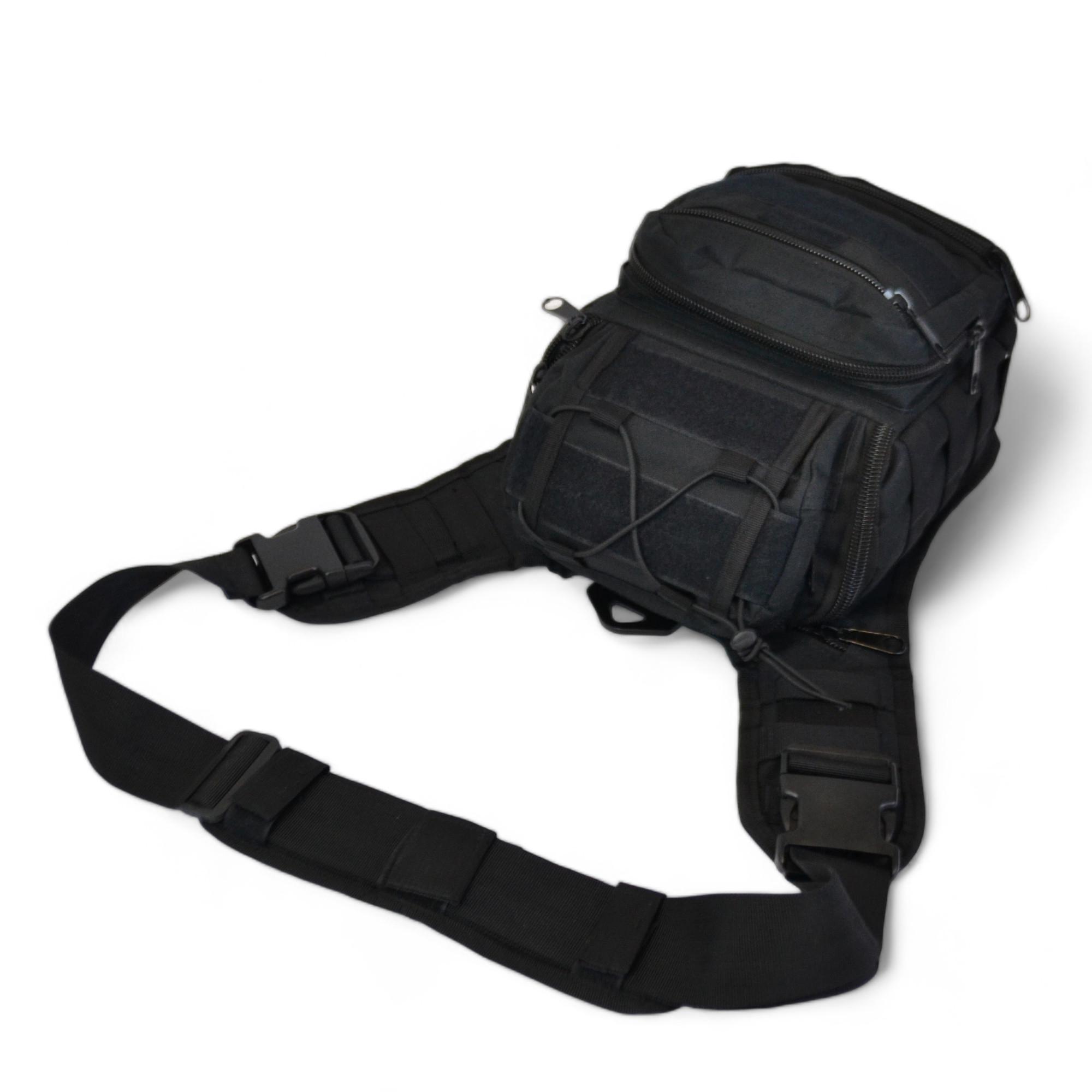 Сумка военная через плечо Черный (457026) - фото 11 Сумка военная через плечо Черный (457026) - фото 11