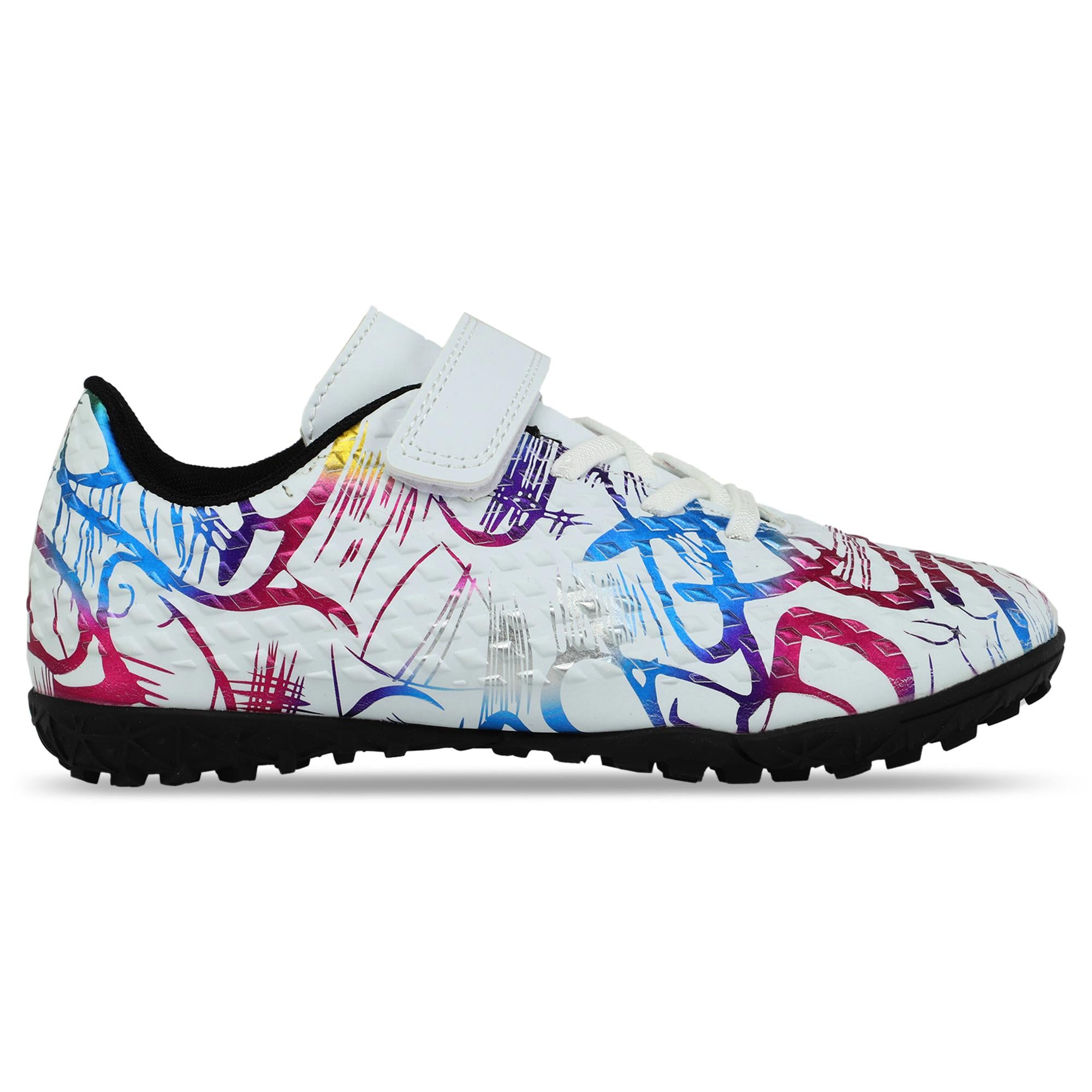 Сороконожки футбольные детские LiJIN 2502-1-32-38-3 р. 36 Белый/Фуксия/Синий