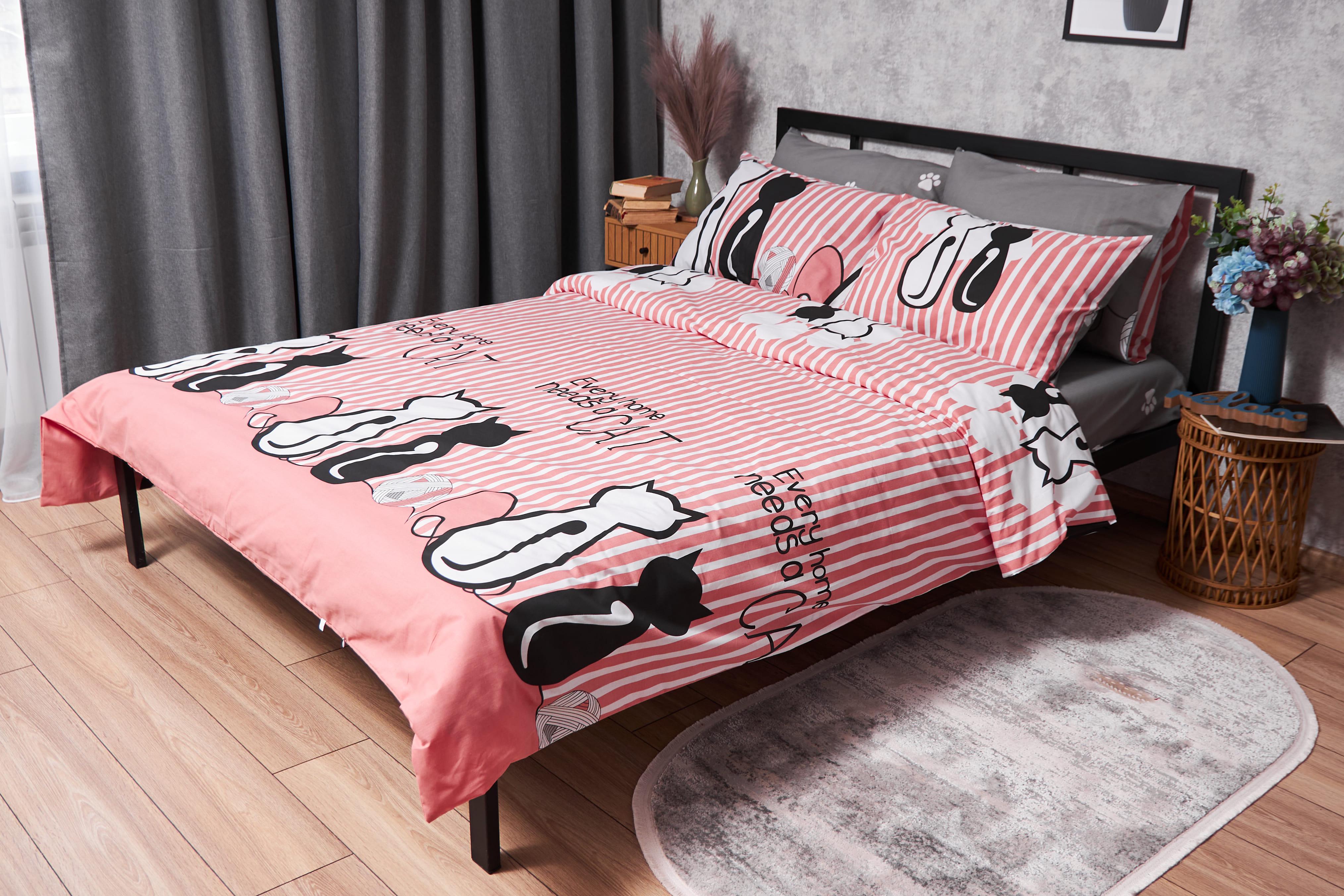 Пододеяльник Moon&Star Gold Люкс Cat бязь king size 220х240 см (MS-870000224)