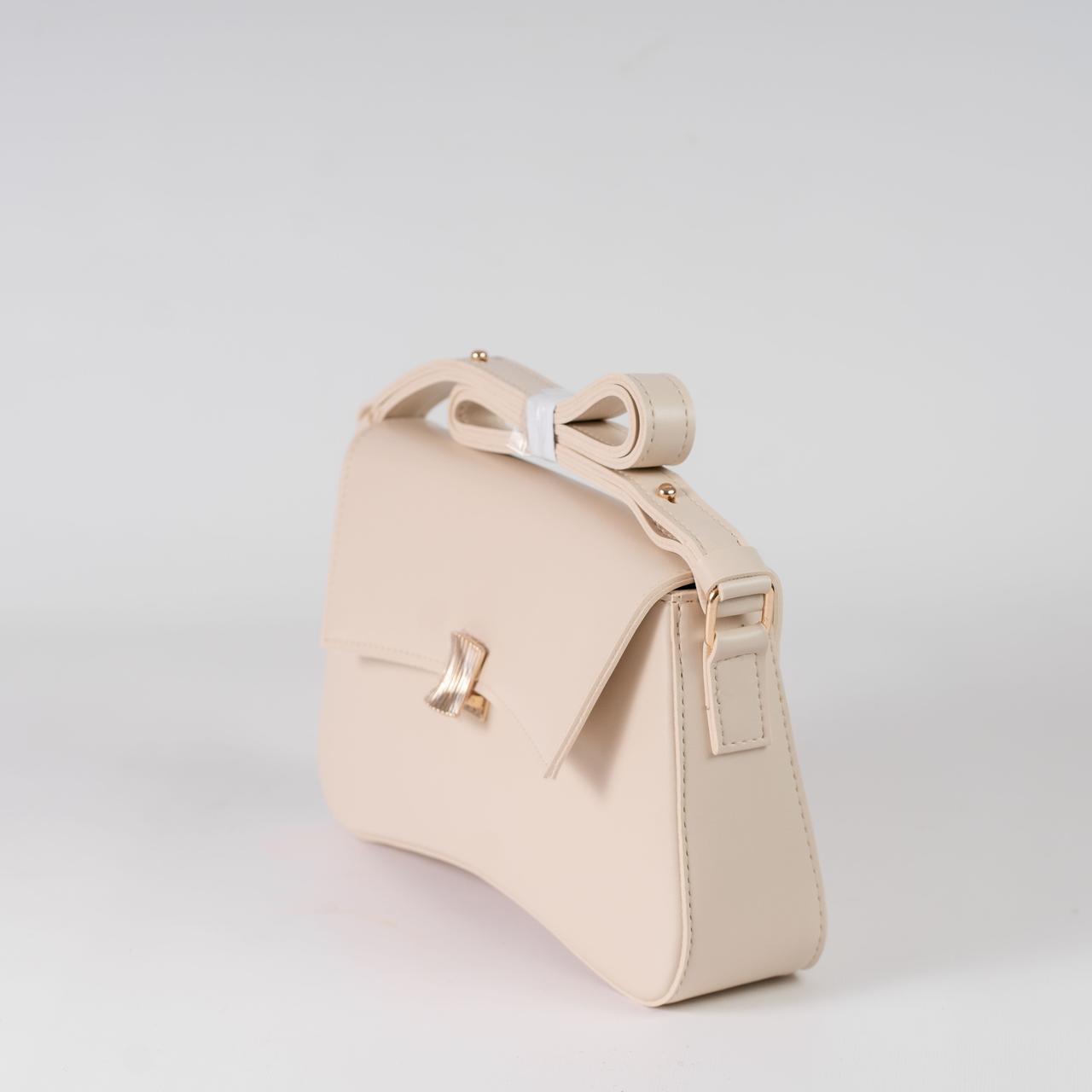 Сумка женская багет XENIA № 28-24 Светло-бежевый - фото 2