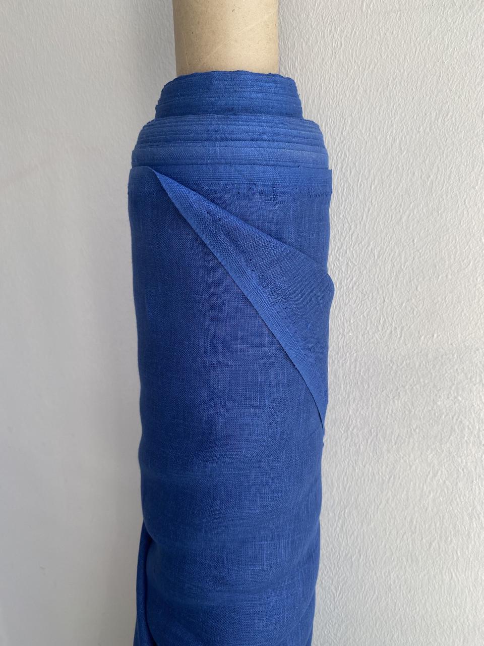 Ткань LINEN PLUS 100% лен 150 см 1/13 Синий - фото 1 Ткань LINEN PLUS 100% лен 150 см 1/13 Синий - фото 1