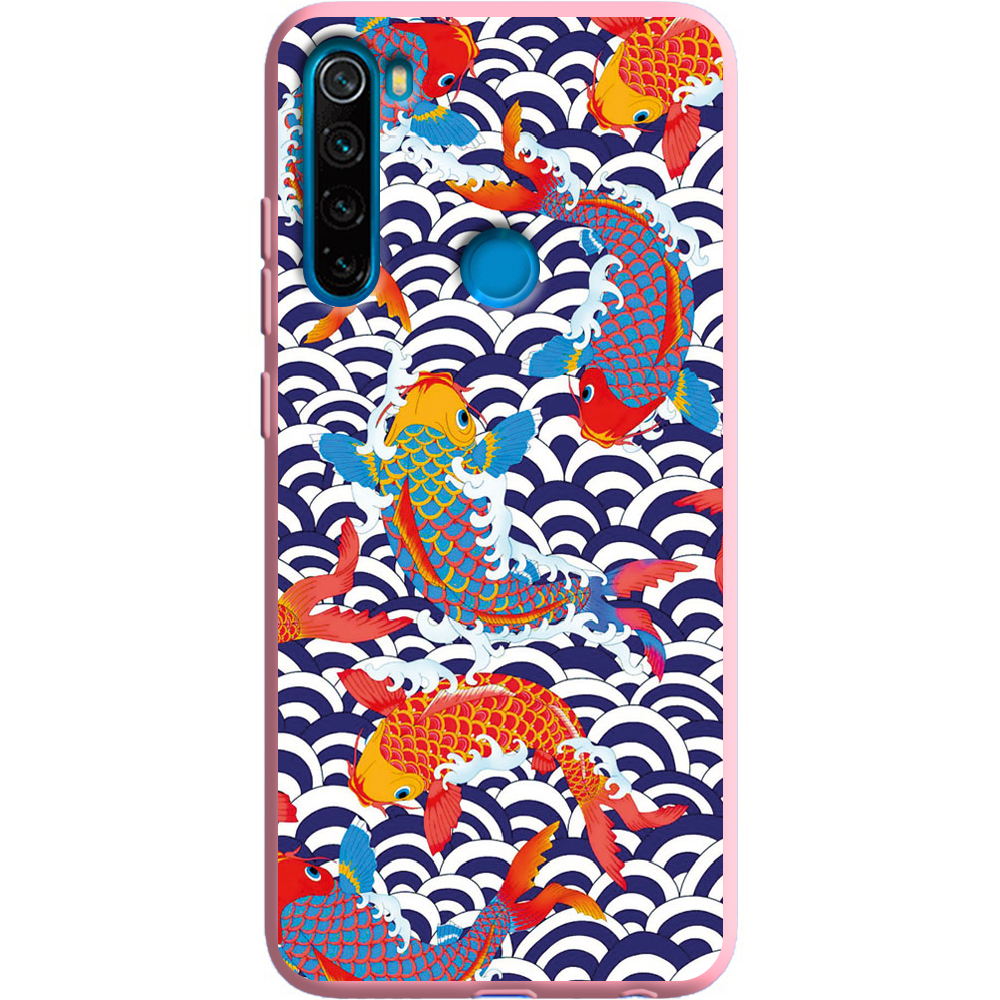 Чехол Boxface Xiaomi Redmi Note 8 Koi Fish Розовый силикон (38214-up2477-38684)