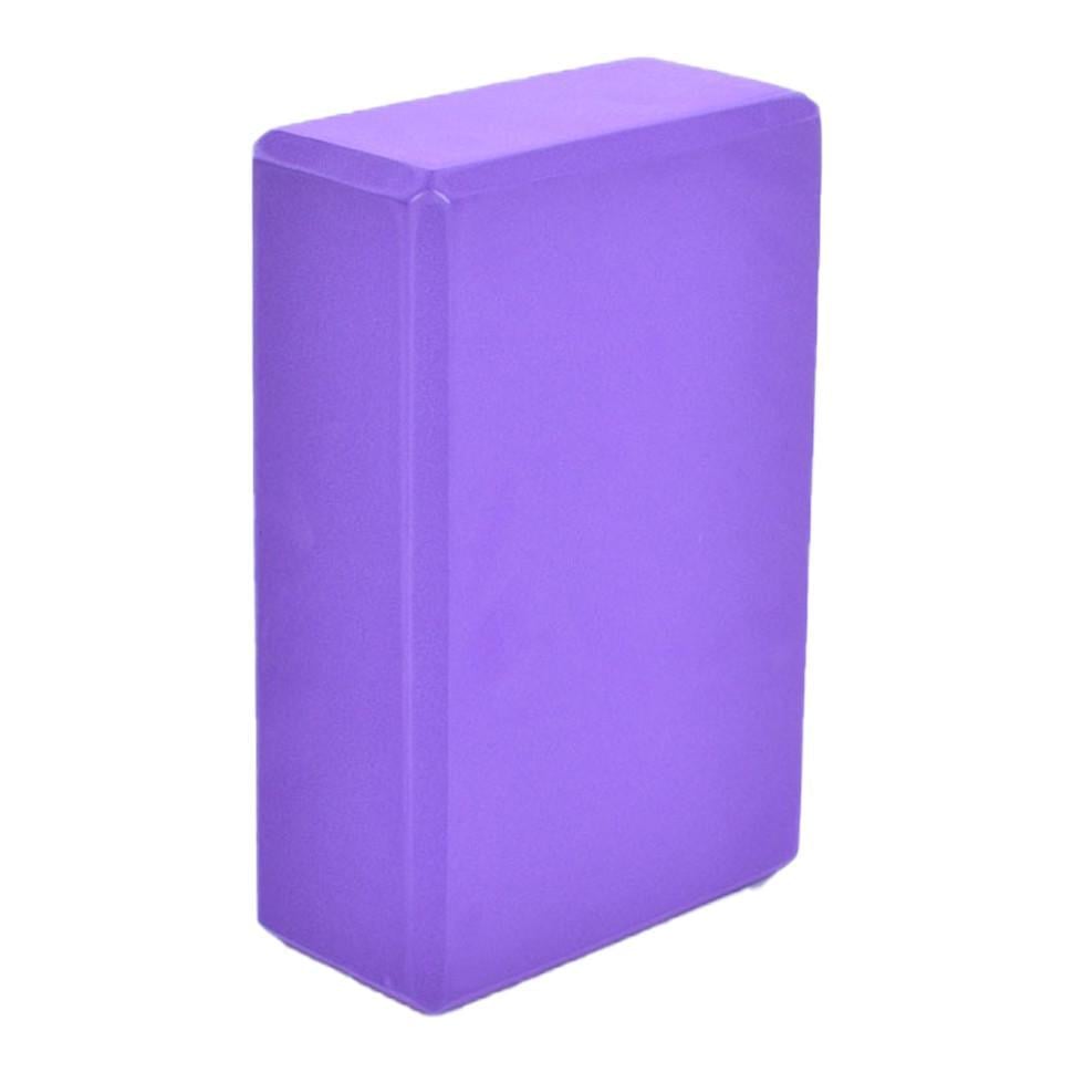 Блок для йоги MS 0858-11 EVA Черный Фиолетовый