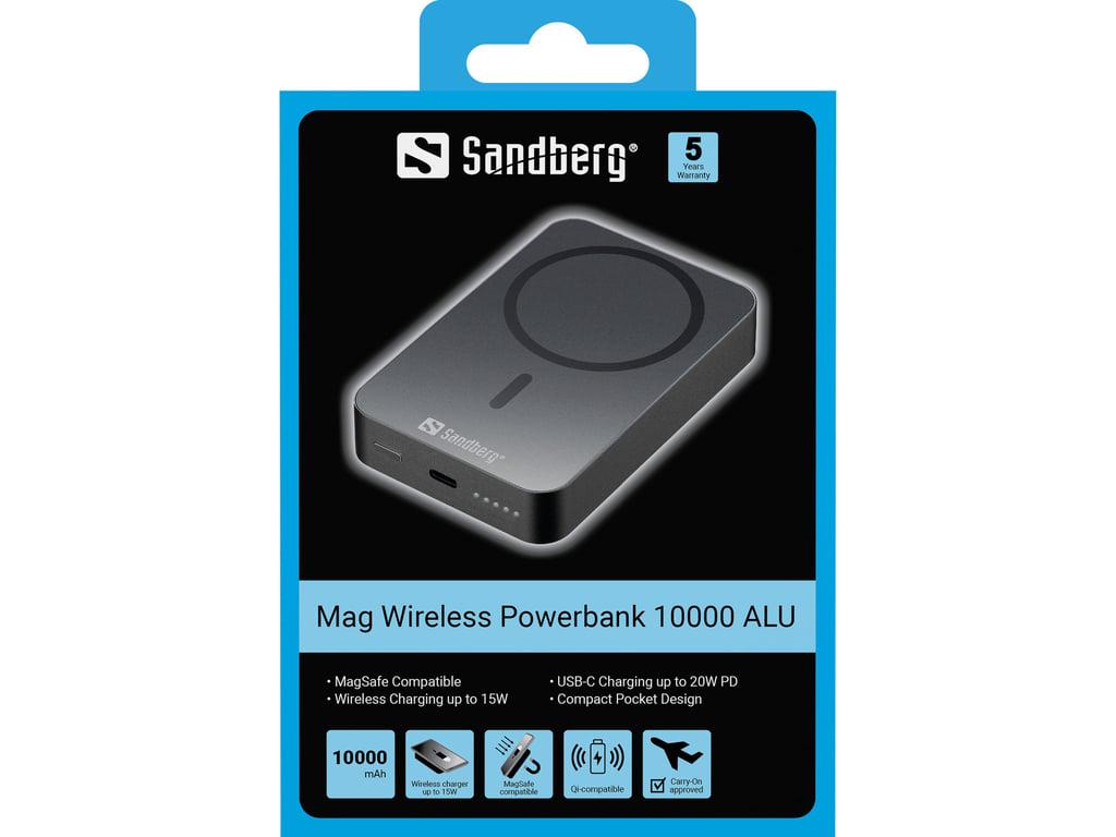 Повербанк Sandberg Mag Wireless 10000 mAh 20W Black (420-97) - фото 4 Повербанк Sandberg Mag Wireless 10000 mAh 20W Black (420-97) - фото 4