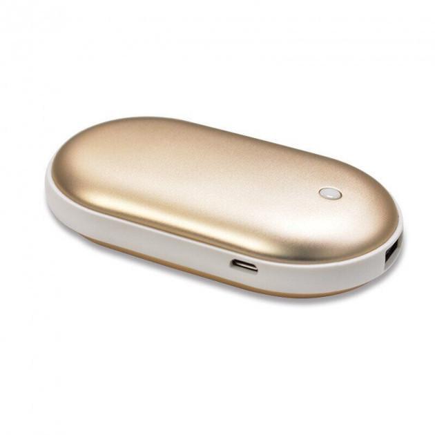 Внешний аккумулятор Pebble 5000 мАч грелка для рук Gold