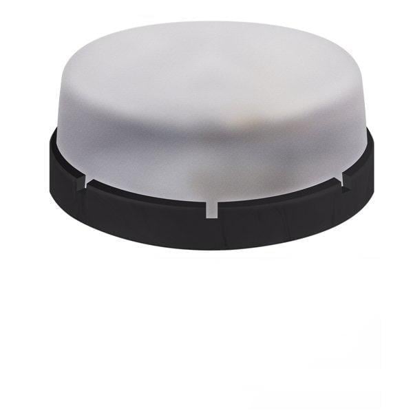 Настінно-стельовий світильник ERKA 1065-Black круглий прозорий E27 IP65 Чорний (27550586)