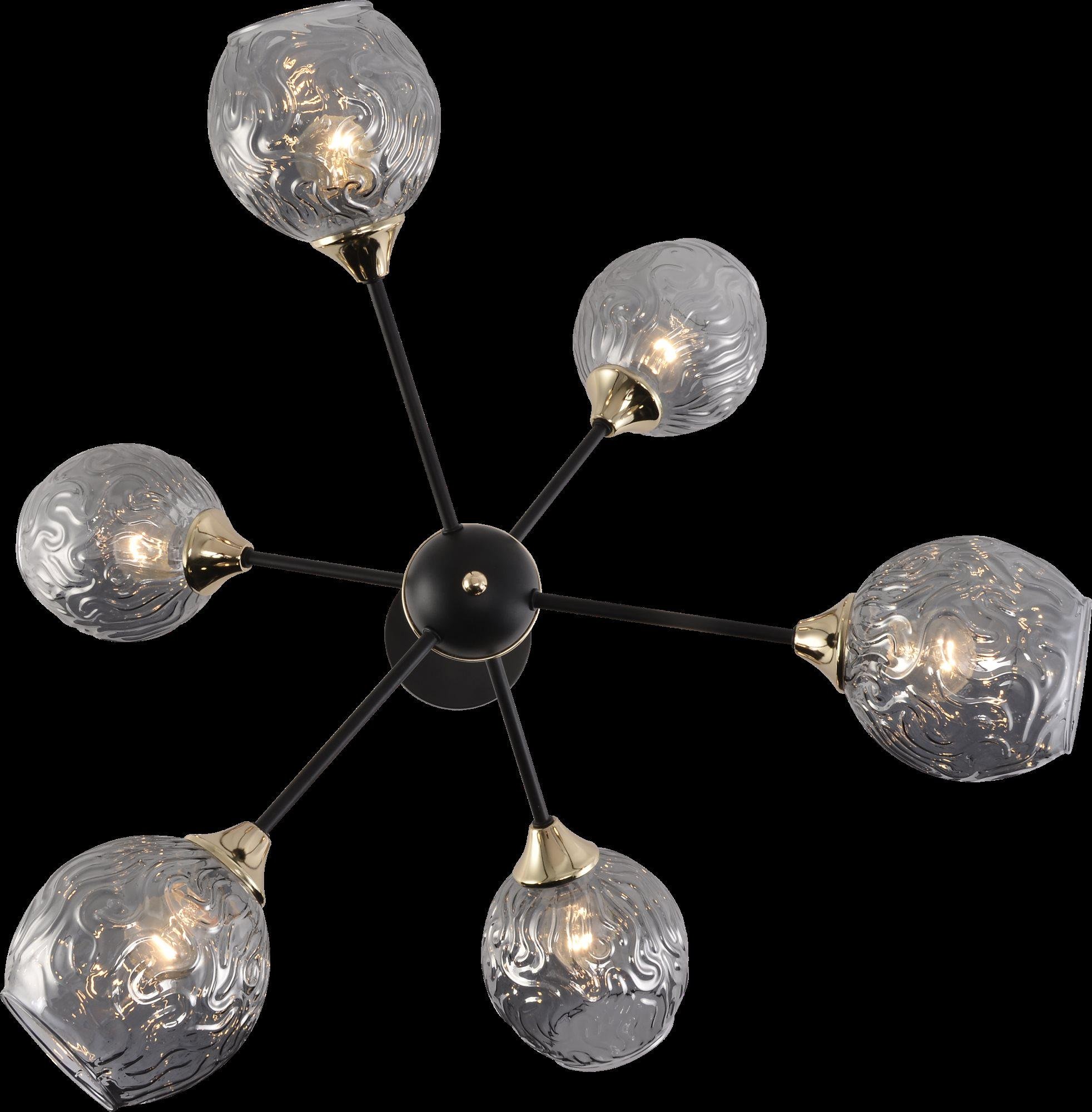 Люстра декоративная Valeso V XA1486B/6 BK/FGD - фото 3 Люстра декоративная Valeso V XA1486B/6 BK/FGD - фото 3