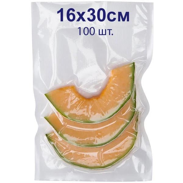 Пакеты для вакууматора 16х30 см/80 мкм рифлёные-гофрированные 100 шт. - фото 2 Пакеты для вакууматора 16х30 см/80 мкм рифлёные-гофрированные 100 шт. - фото 2
