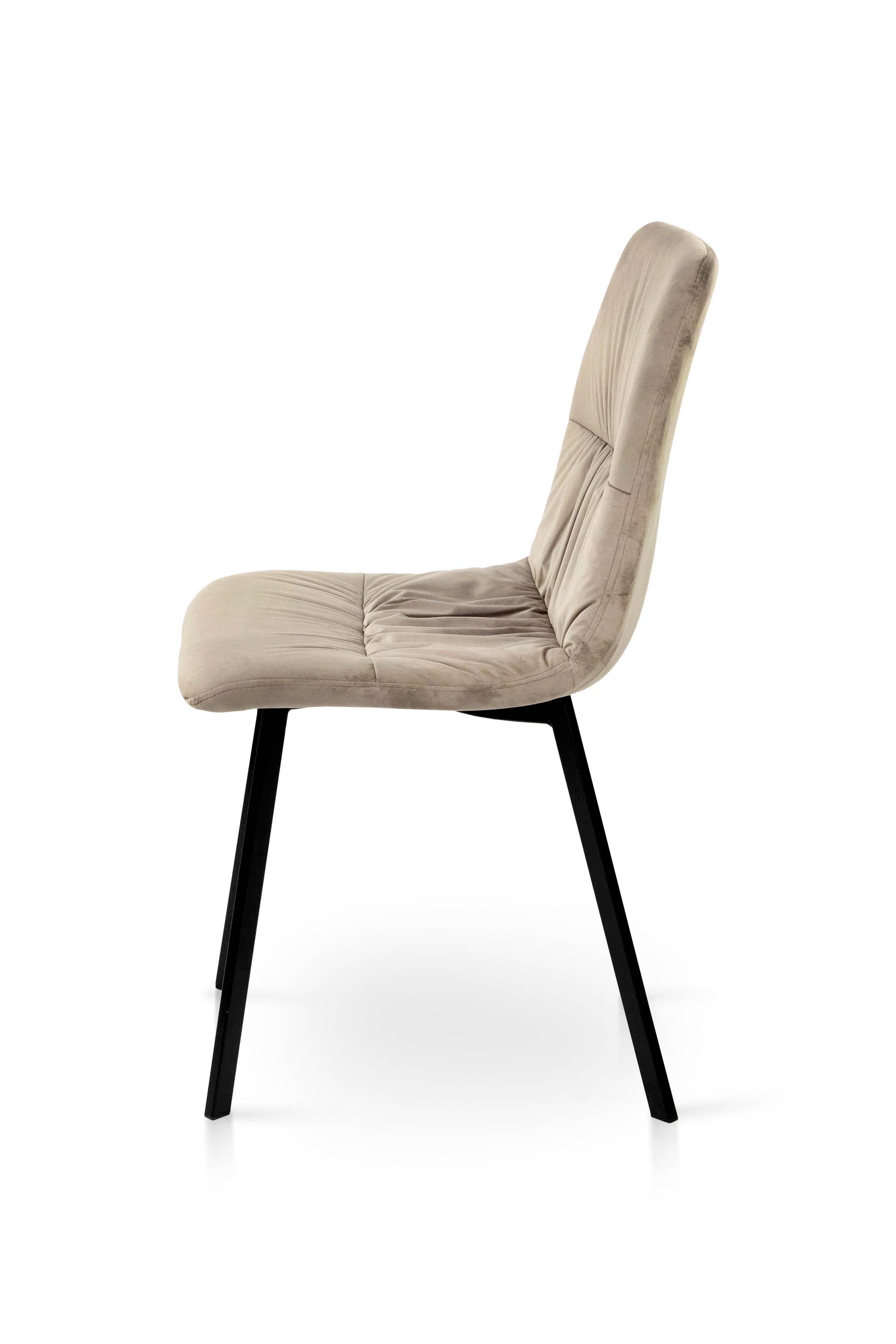 Стілець для кухні та вітальні ГРЕЙС Авері 440х890х460 мм Чорний/Мокрий пісок (GAА0056395) - фото 2 Стілець для кухні та вітальні ГРЕЙС Авері 440х890х460 мм Чорний/Мокрий пісок (GAА0056395) - фото 2