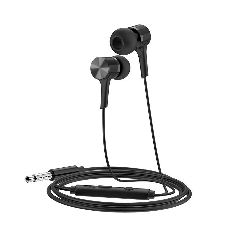 Навушники вакуумні провідні Hoco Pure Music M54 1,2 м Black
