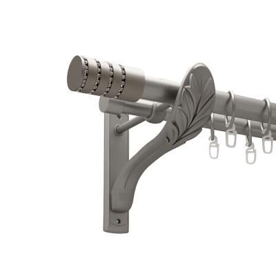 Карниз металлический Orvit Барамелла двухрядный ретро 25/19 мм 400 см Сатин (009-2765)