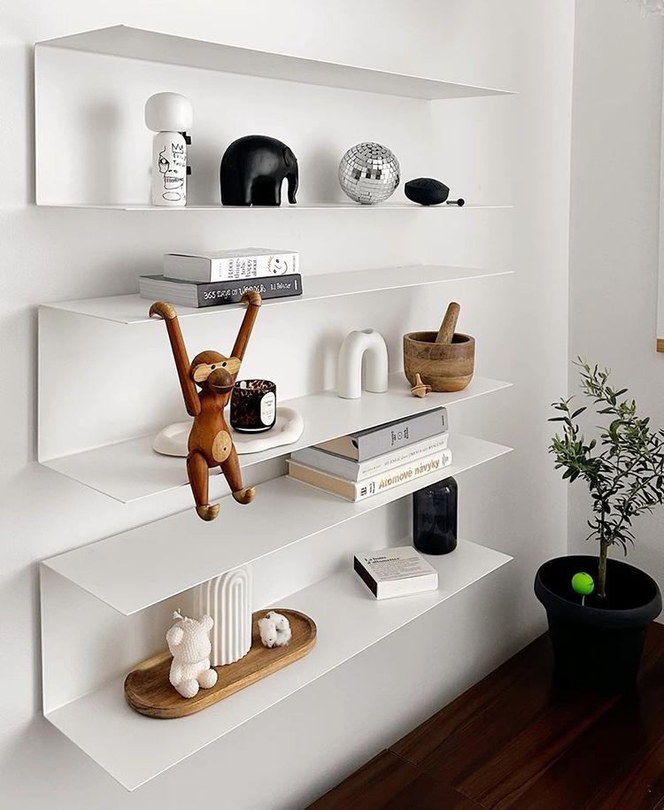 Полка навесная NC Home Clip 80x30x20 см Белый (26448283) - фото 9