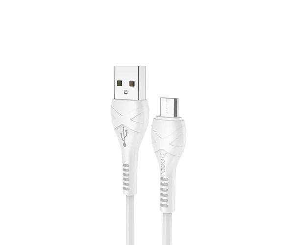 Кабель дата Hoco X37 Cool power Micro USB 3А 1 м White