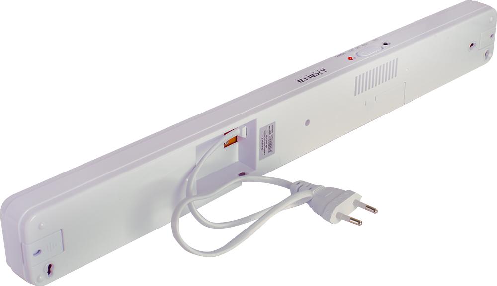 Світильник аварійний E.NEXT e.emerg.stand.9890K.led.3/6h. 5W 230V 150lm 6 годин Li-ion IP20 482x29x55 мм (l0680003) - фото 3