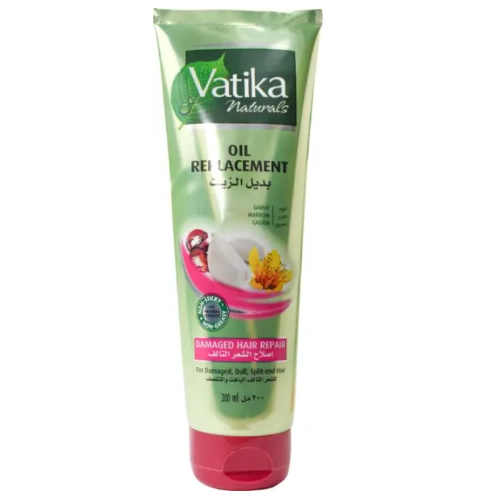 Крем для поврежденных волос Dabur Vatika Восстанавливающий несмываемый 200 мл (32124260)