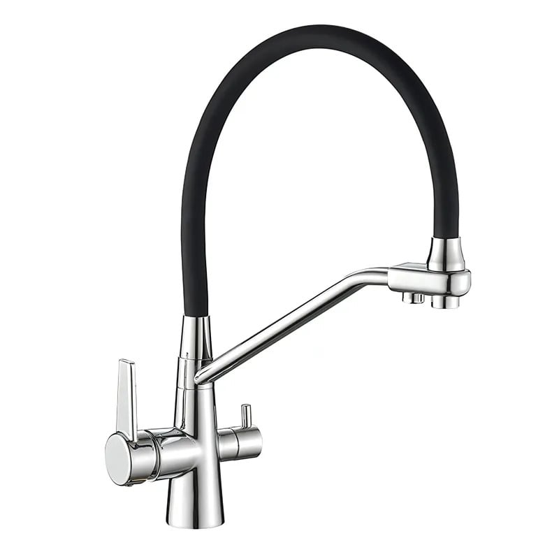 Змішувач кухонний на дві води MIXXUS Premium Velis 021 Reflector Black (MI5928)