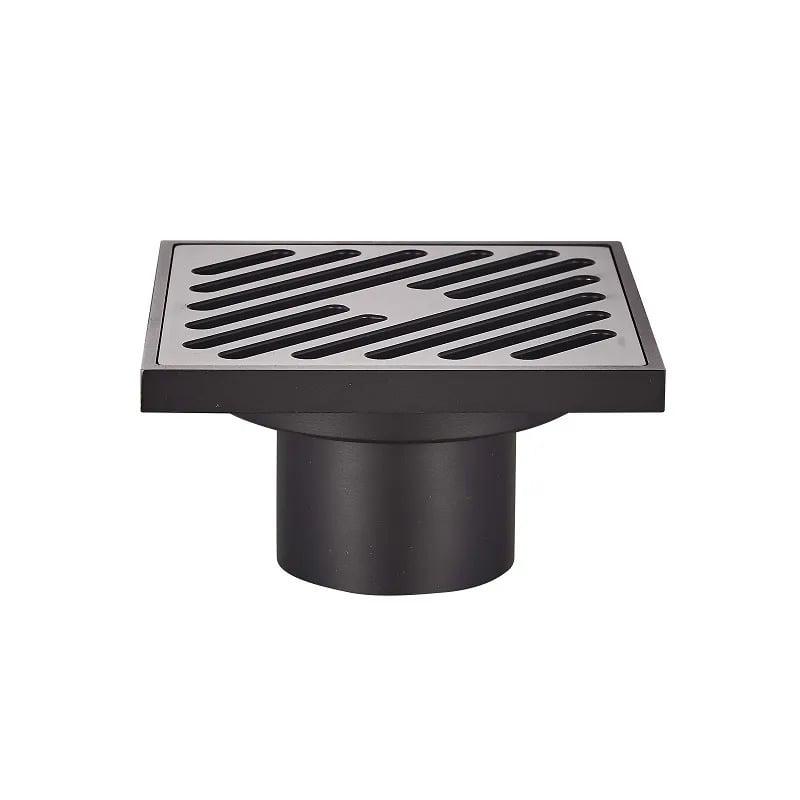 Душевой трап KOER FD10-100x100-180-Black 100x100 мм прямой отвод Черный (KR3414)