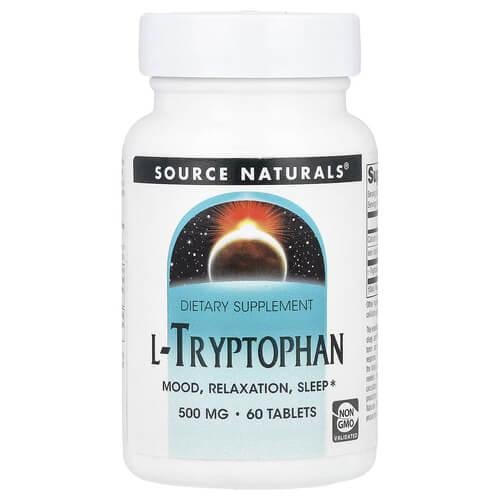 Триптофан Source Naturals L-Tryptophan 60 табл. (SNS-01979)