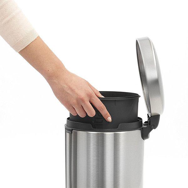 Бак для мусора Brabantia Pedal Bin NewIcon 5 л Серый (112645) - фото 4