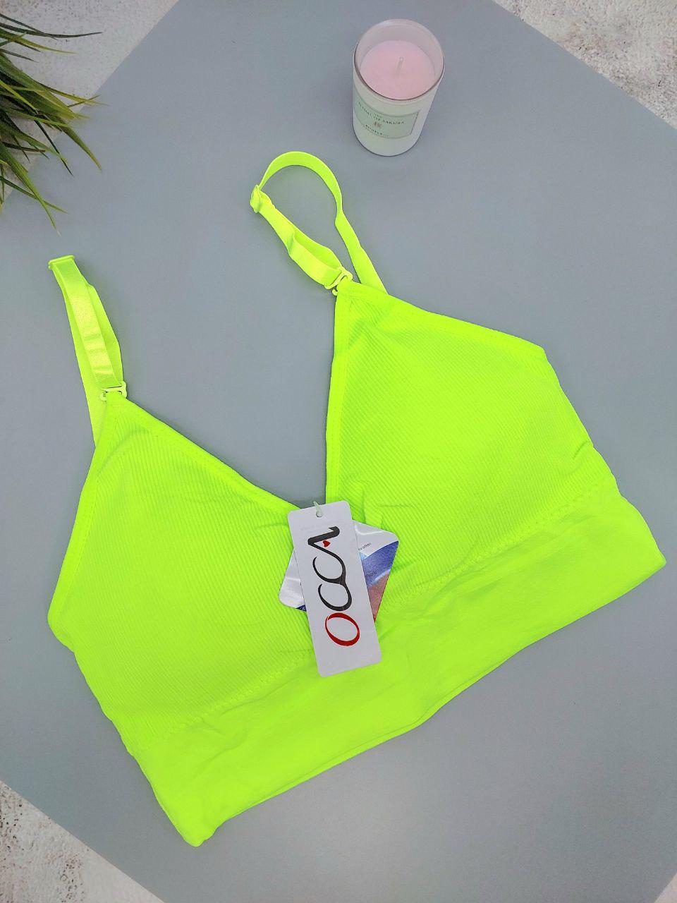 Топ женский в рубчике р. 42-44 Желтый (Т169-1)