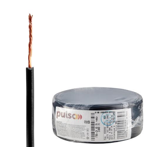 Провід гнучкий PULSO ПВ-3 0,5 кв. мм бухта 100 м Чорний (00000065464) - фото 4 Провід гнучкий PULSO ПВ-3 0,5 кв. мм бухта 100 м Чорний (00000065464) - фото 4