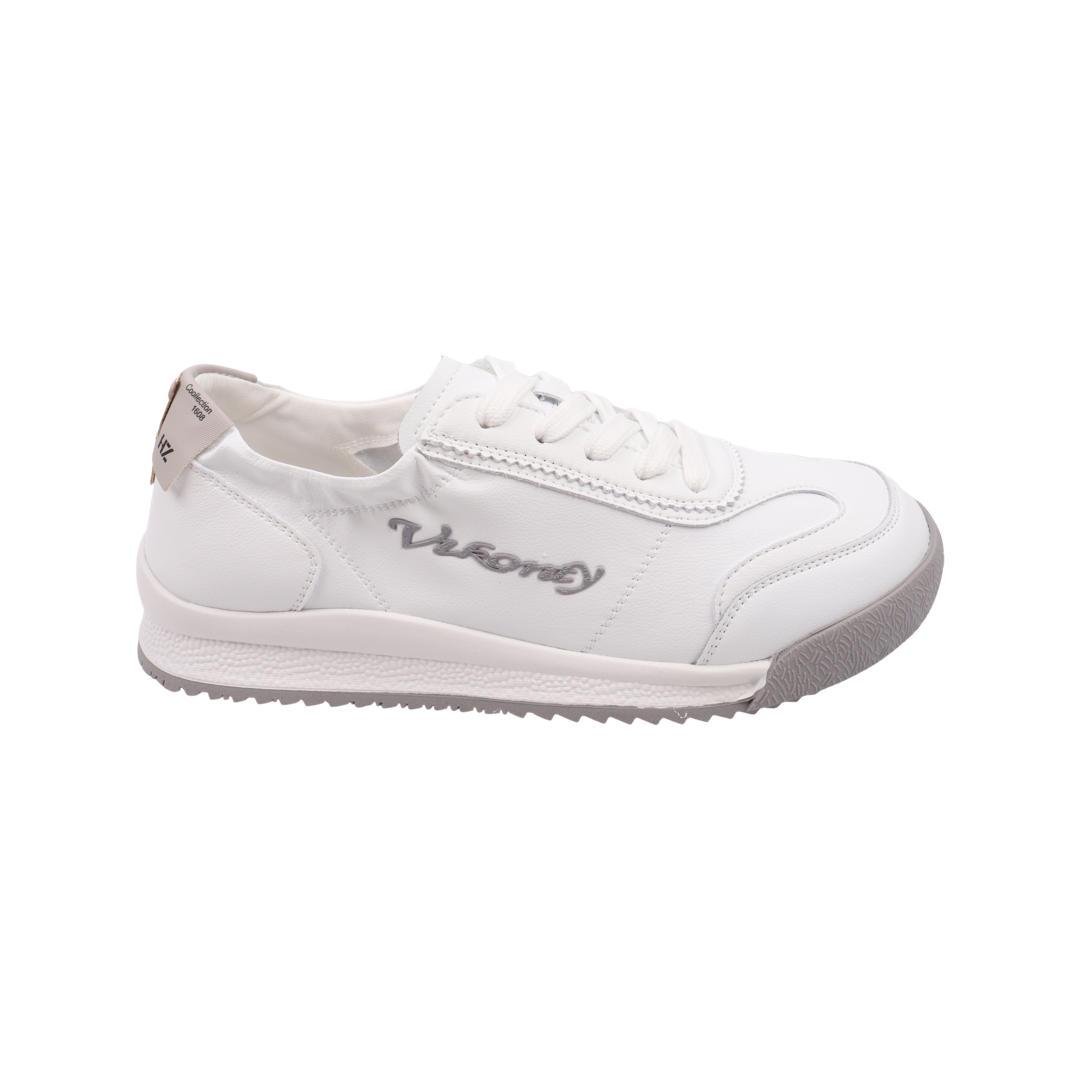 Кеди жіночі Vikonty зі шкіри р. 38 Білий (352-22DTS) - фото 3