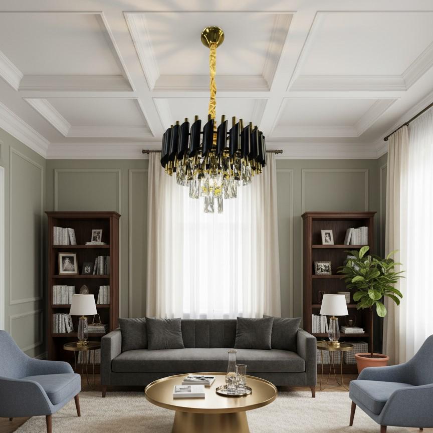 Люстра Zilini JY1913/400 Золотистый/Черный (30106373)