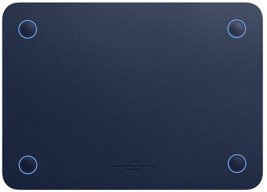 Чохол WIWU Skin Pro II Leather Sleeve Case для MacBook Pro 16 Navy Blue - фото 3