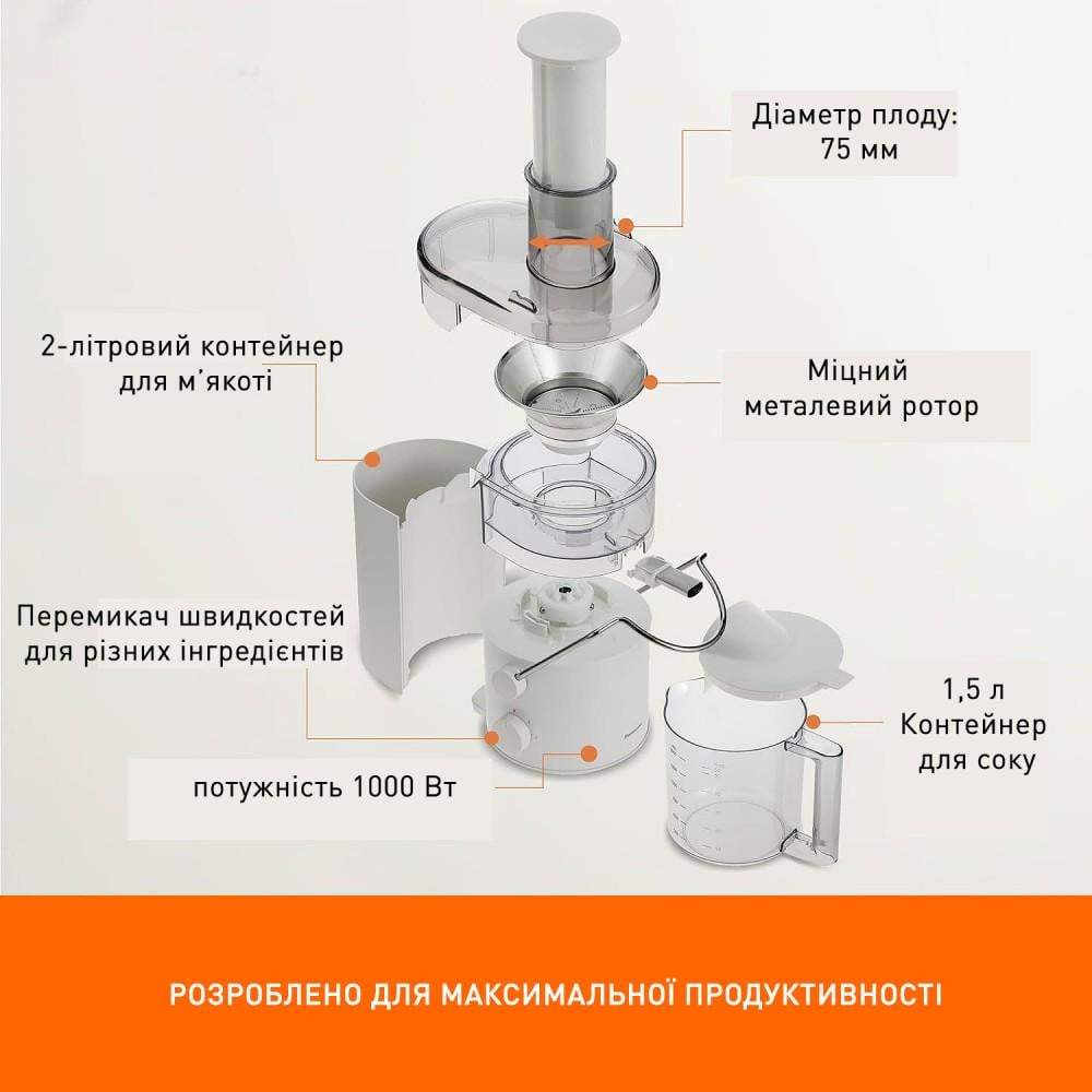 Соковижималка Panasonic MJ-CB600-STQ - фото 6 Соковижималка Panasonic MJ-CB600-STQ - фото 6