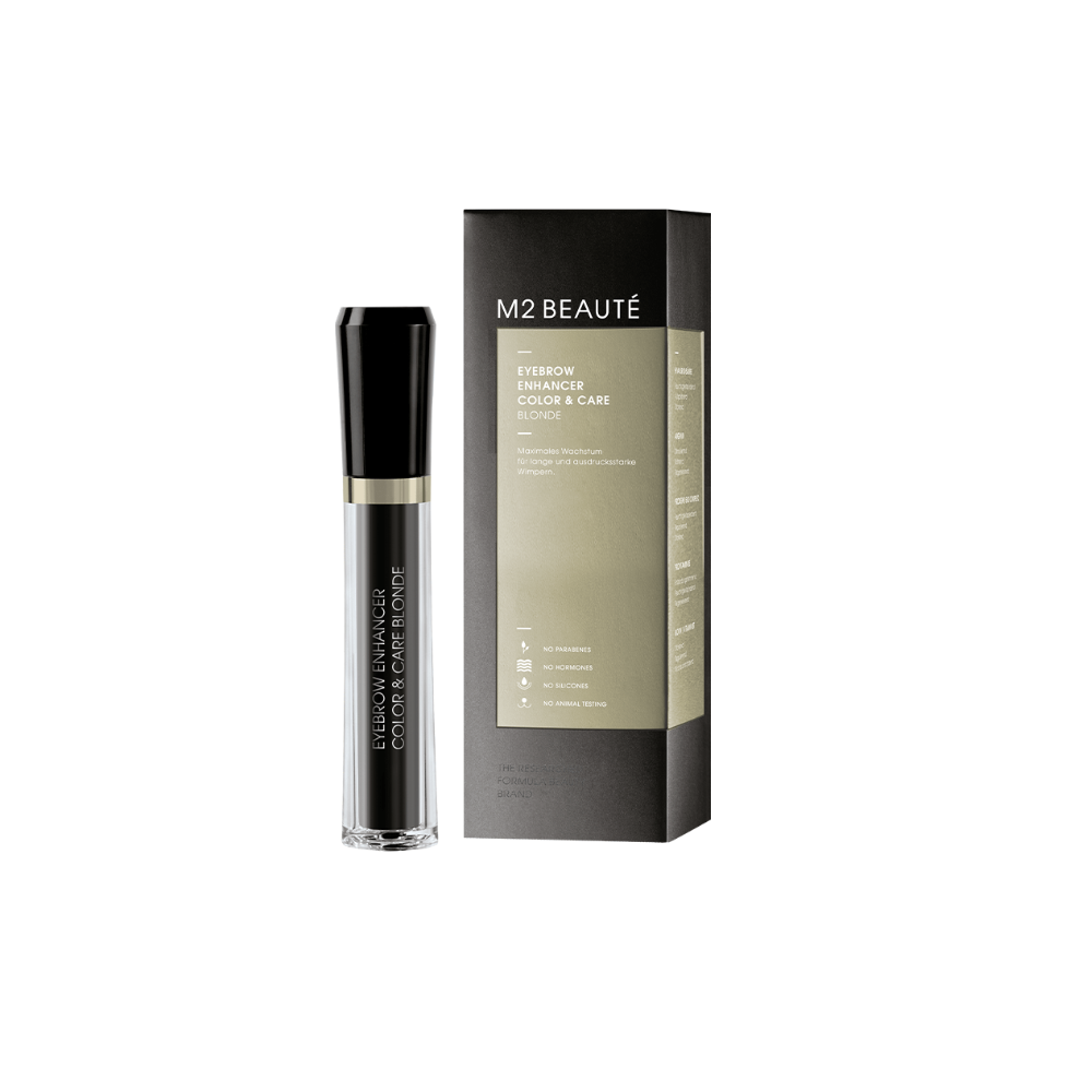 Туш-догляд з CU-пептидом для брів блонд M2Beaute Eyebrow Enhancer Color&Care blonde +25% 6 мл