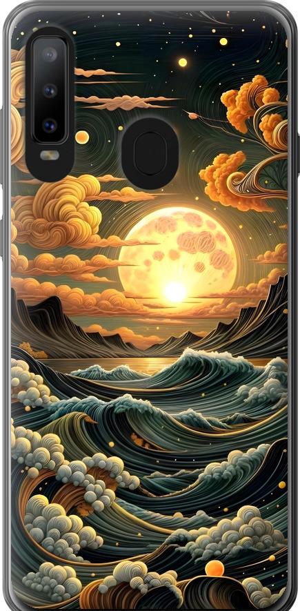 Чохол на Samsung Galaxy A8S Арт хвилі (6332u-1636-42517)
